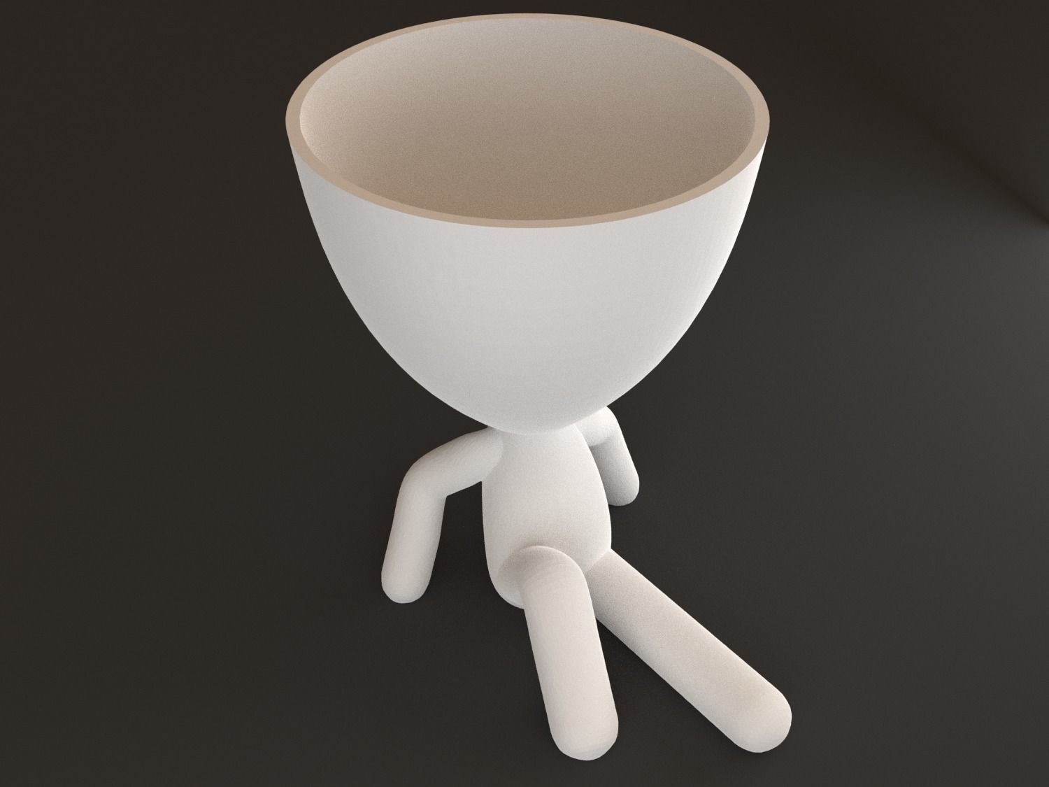 20 Pot plant with little person style 3D printable models 3D print model_16