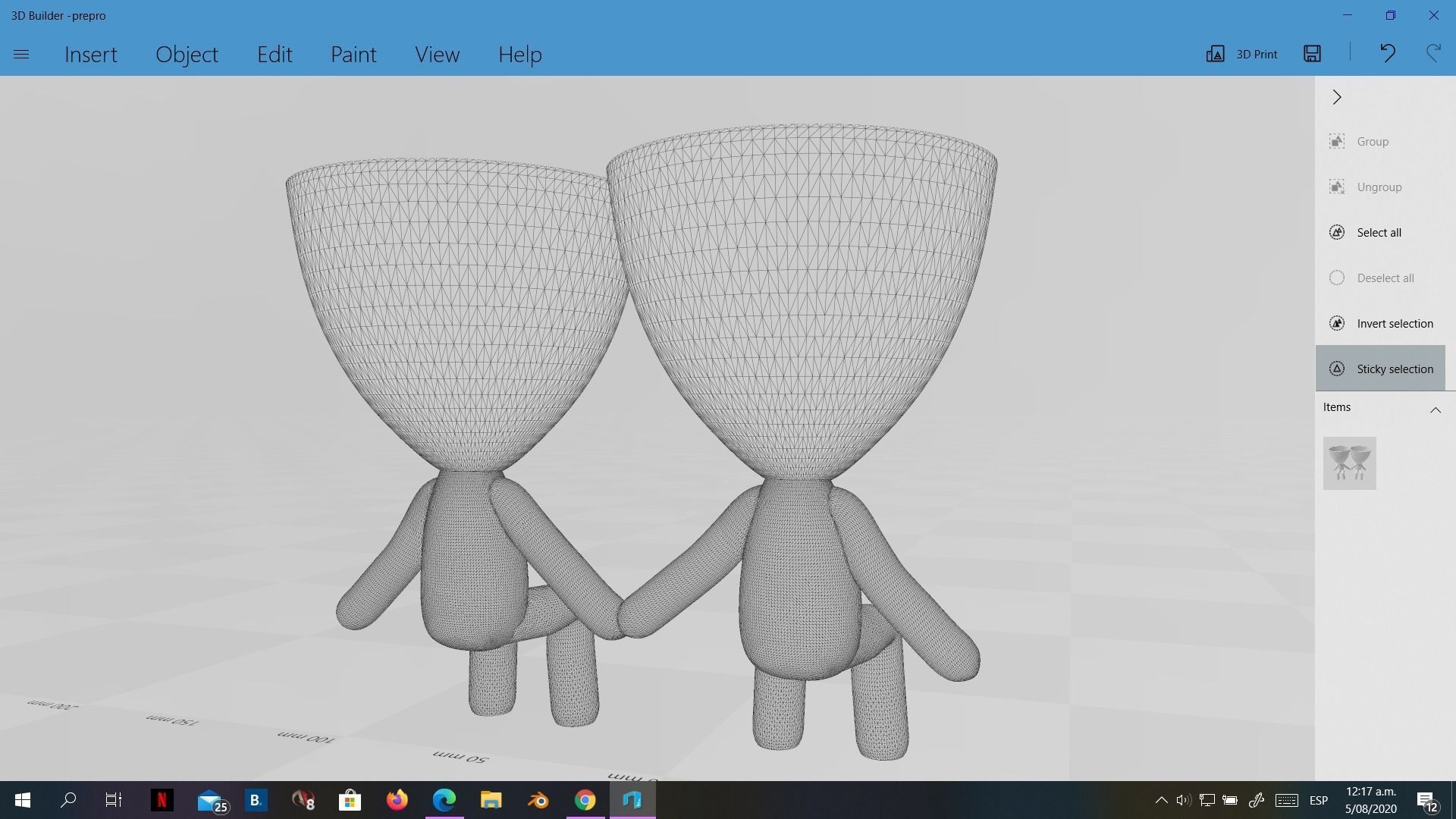 20 Pot plant with little person style 3D printable models 3D print model_31