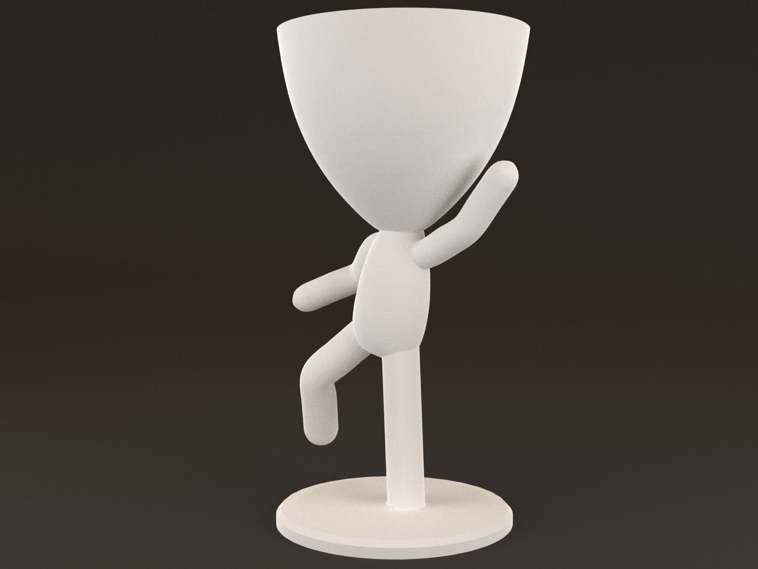 20 Pot plant with little person style 3D printable models 3D print model_18