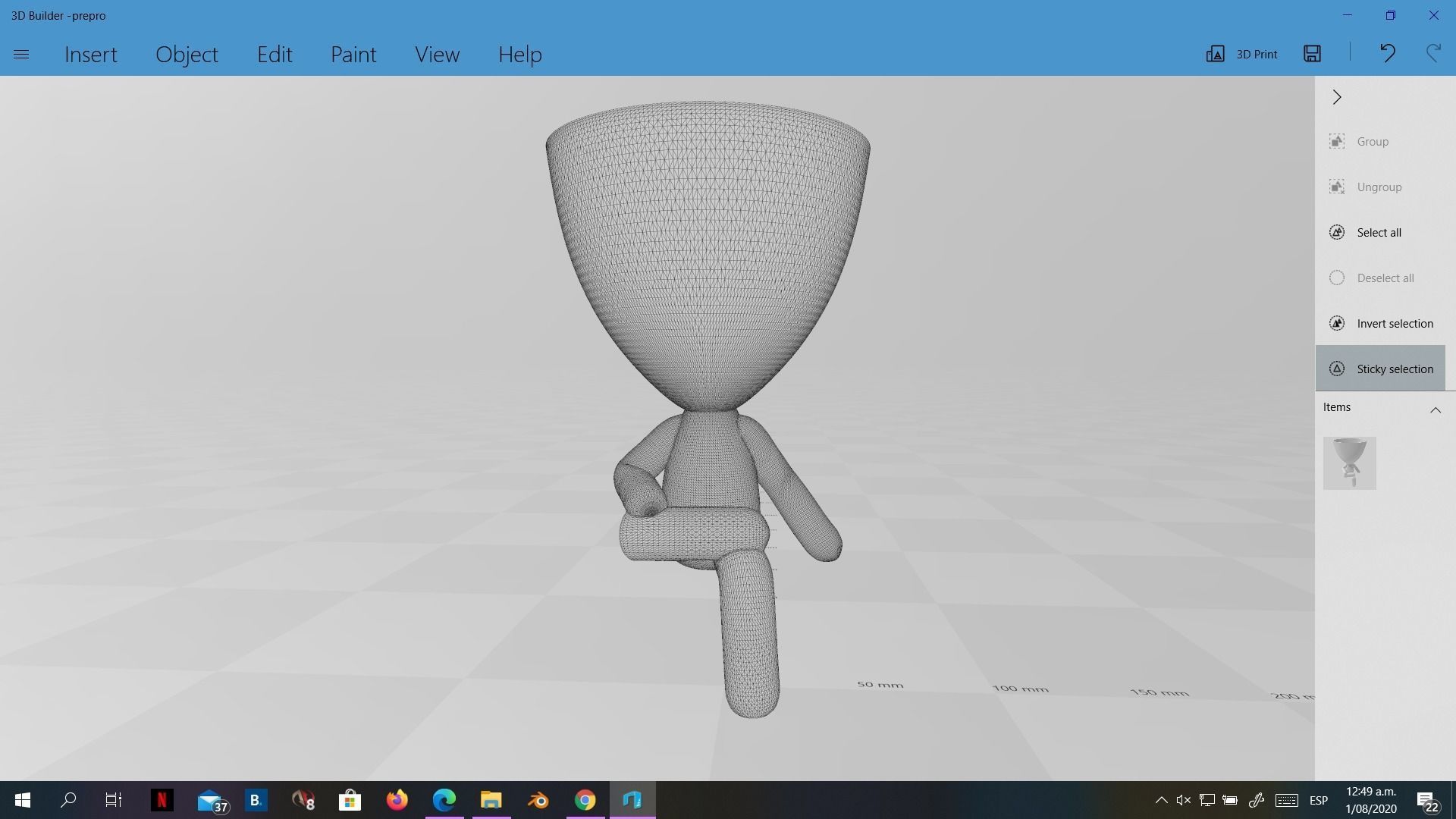 20 Pot plant with little person style 3D printable models 3D print model_38