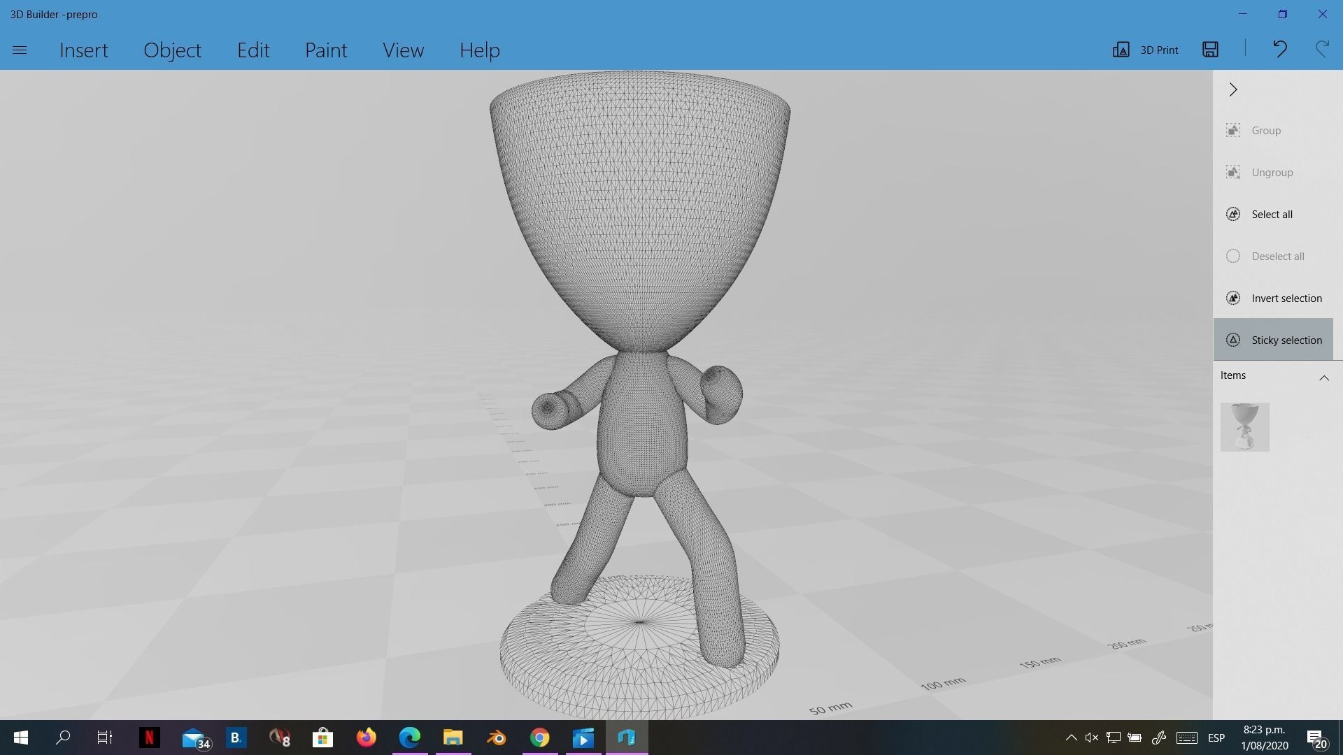20 Pot plant with little person style 3D printable models 3D print model_34