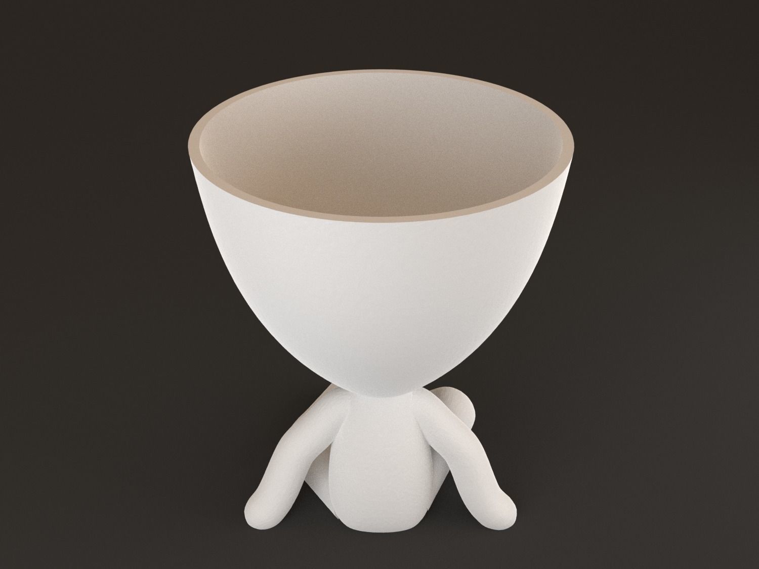 20 Pot plant with little person style 3D printable models 3D print model_62