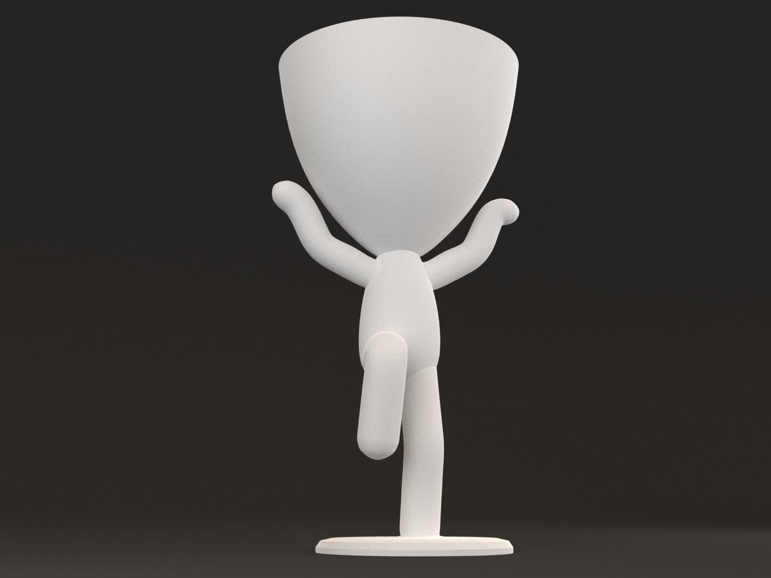 20 Pot plant with little person style 3D printable models 3D print model_49