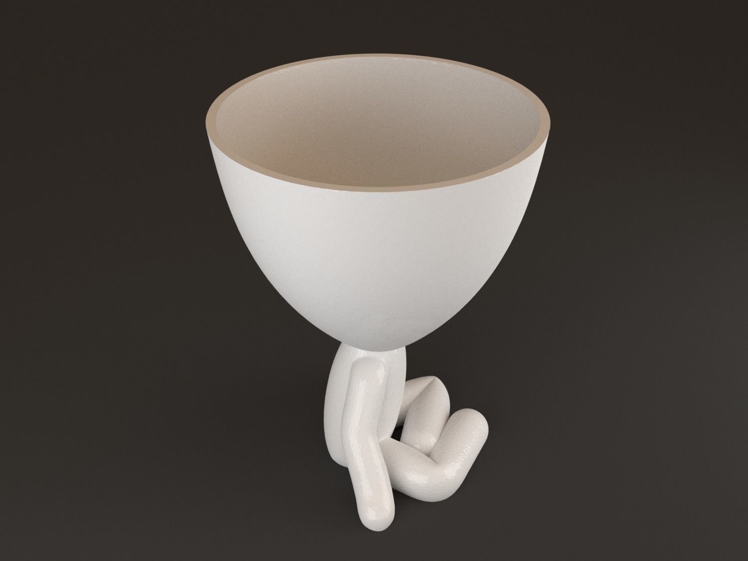 20 Pot plant with little person style 3D printable models 3D print model_64