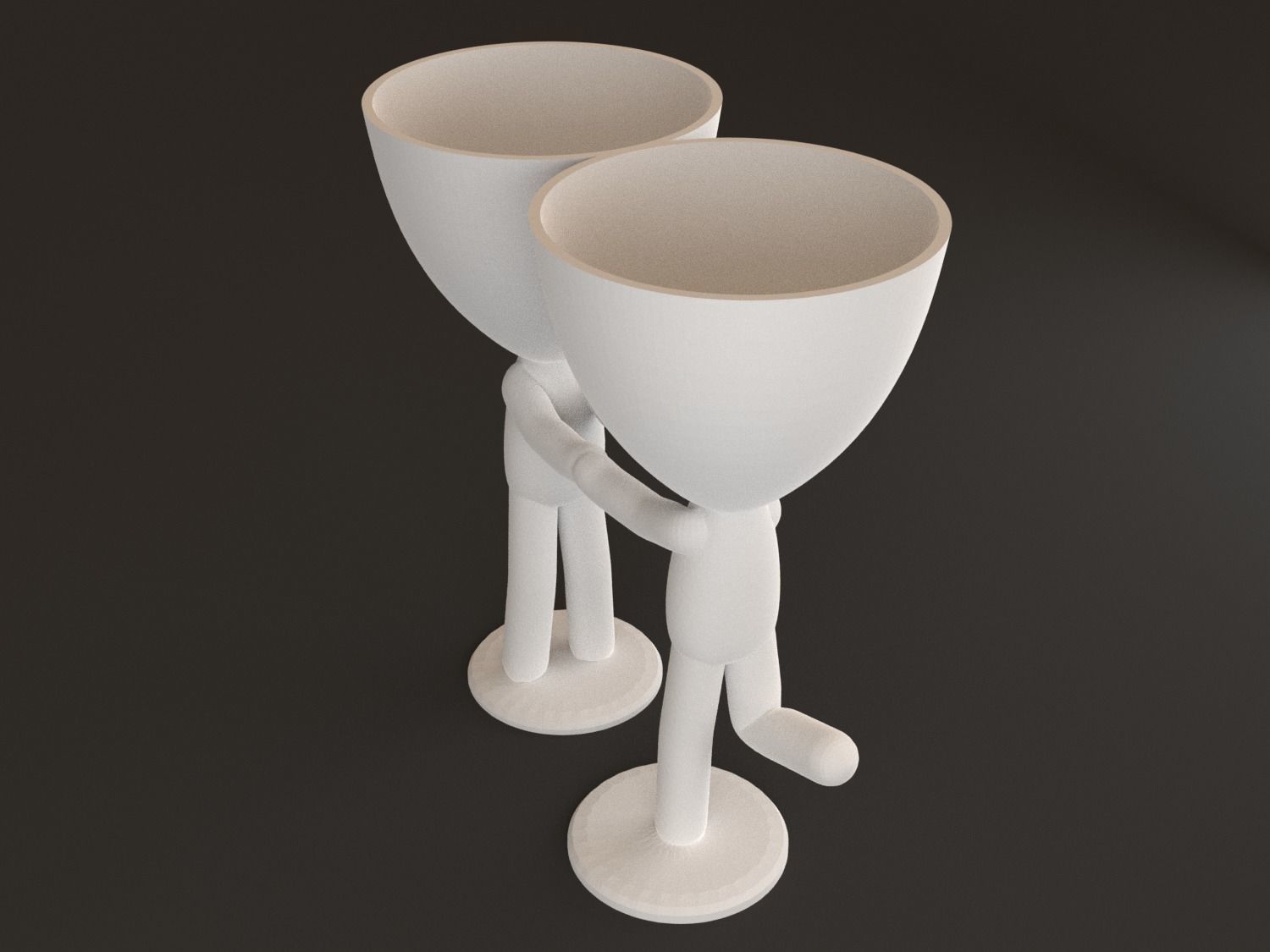 20 Pot plant with little person style 3D printable models 3D print model_55