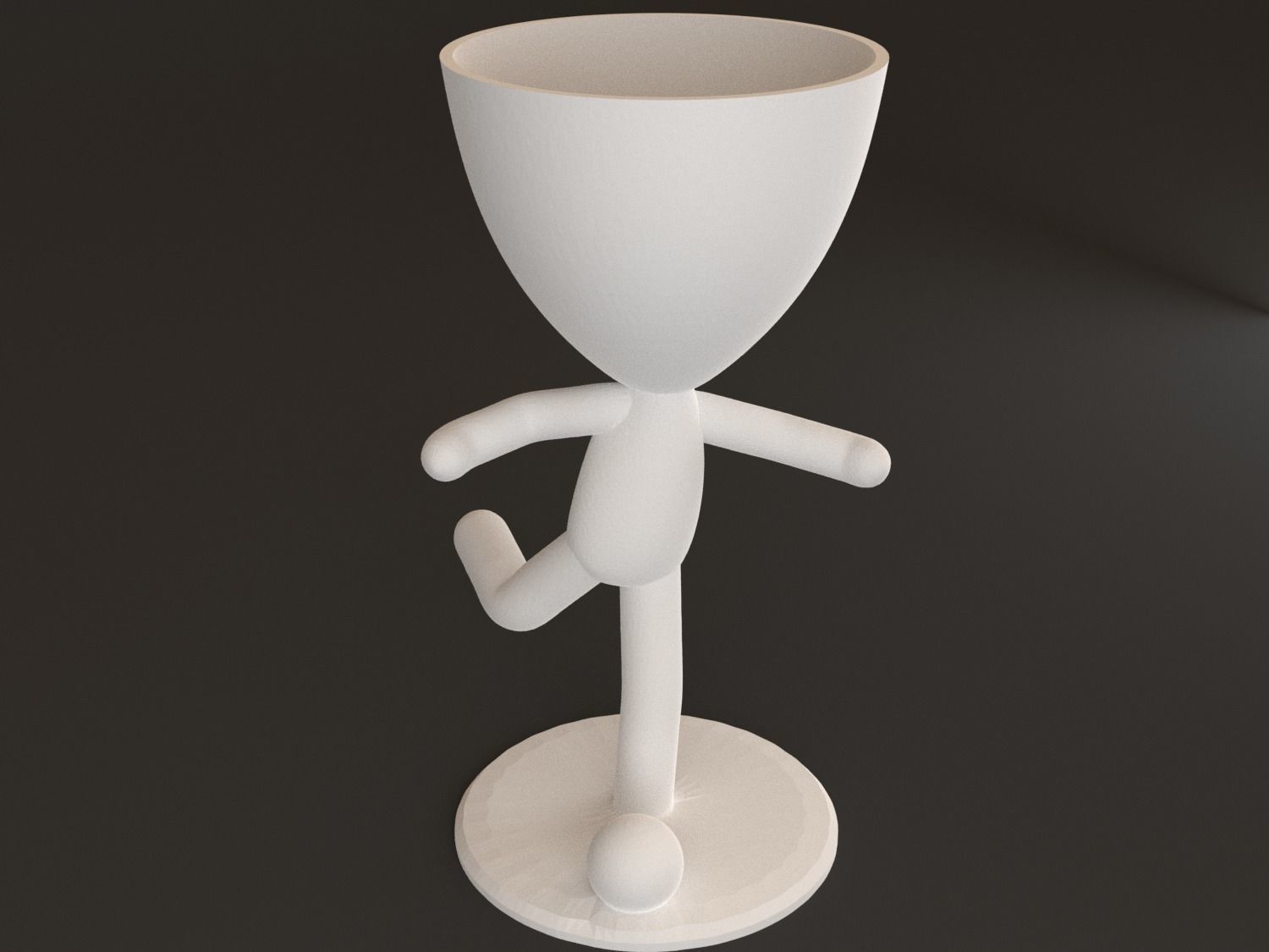 20 Pot plant with little person style 3D printable models 3D print model_9