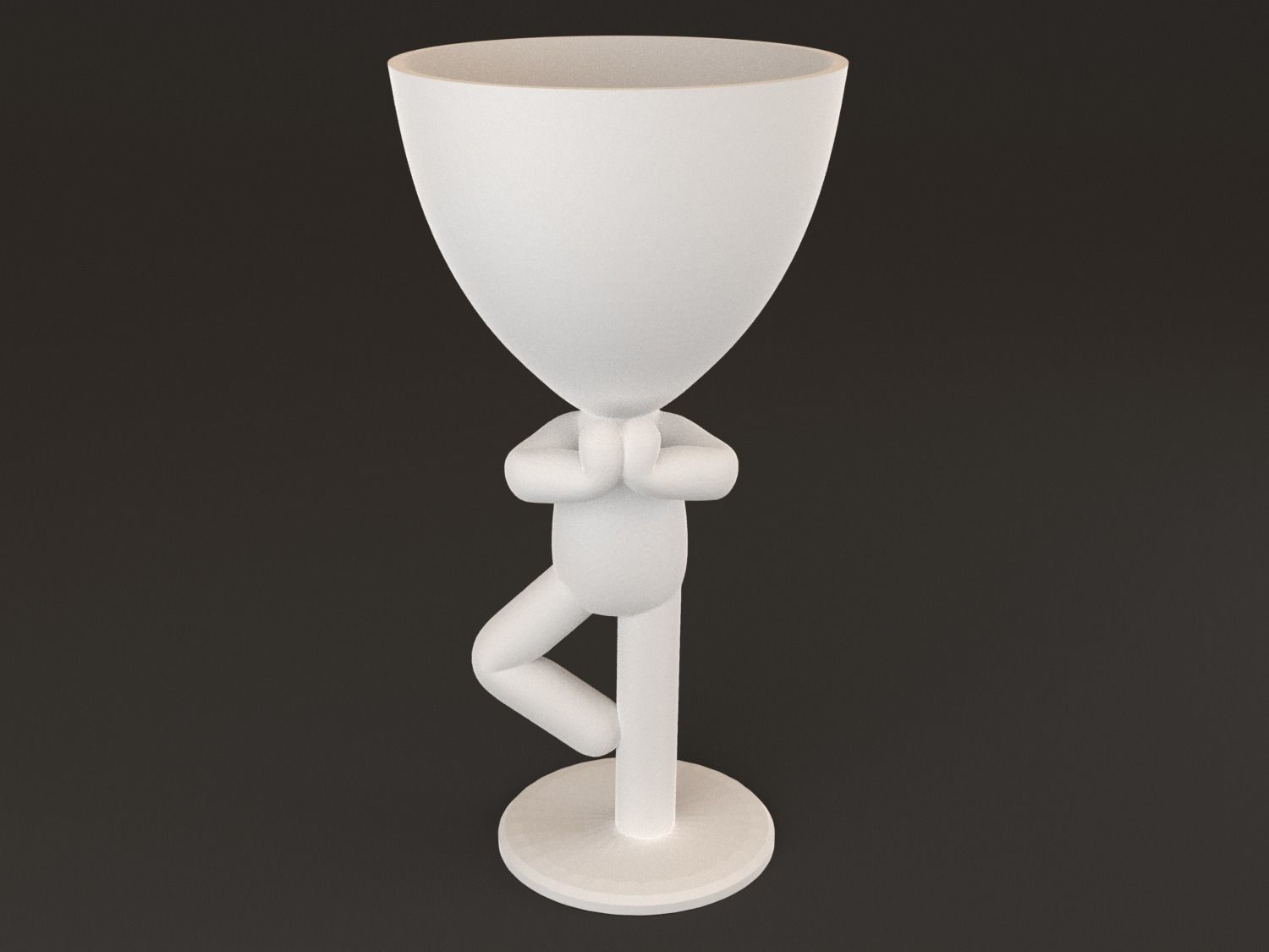 20 Pot plant with little person style 3D printable models 3D print model_10