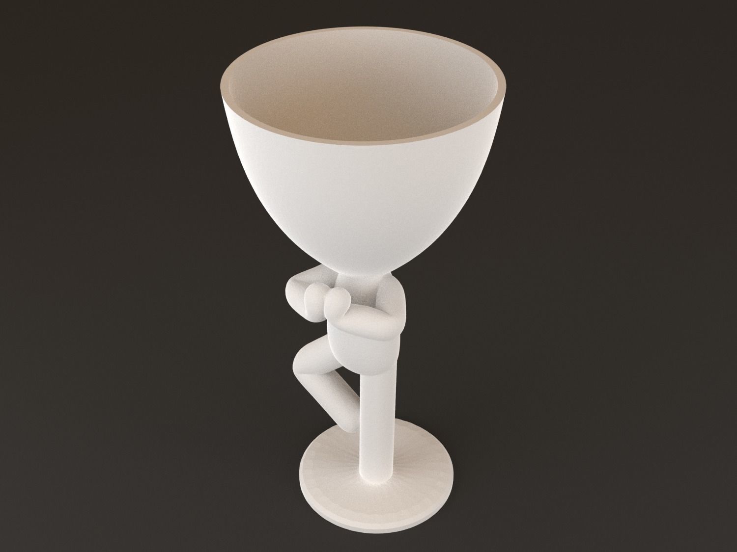 20 Pot plant with little person style 3D printable models 3D print model_52