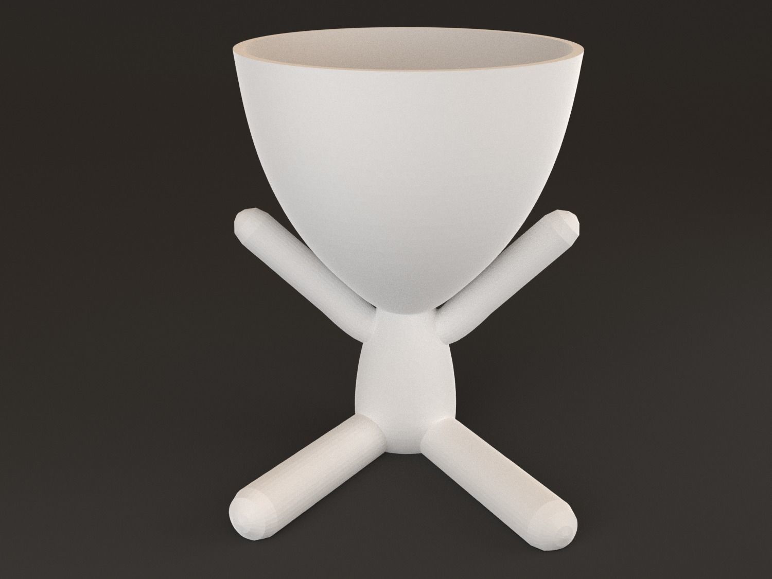 20 Pot plant with little person style 3D printable models 3D print model_5