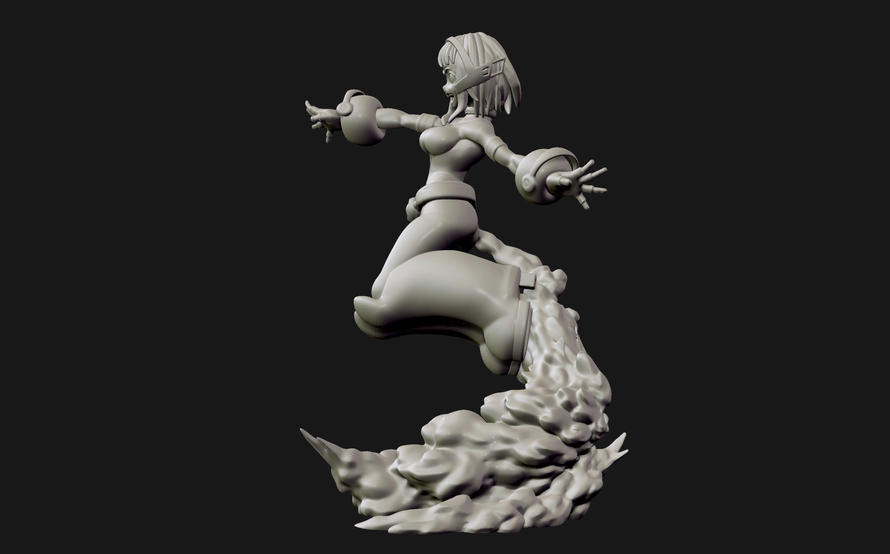 Ochako Uraraka - My hero Academia 3d print figurine 3D print model_9