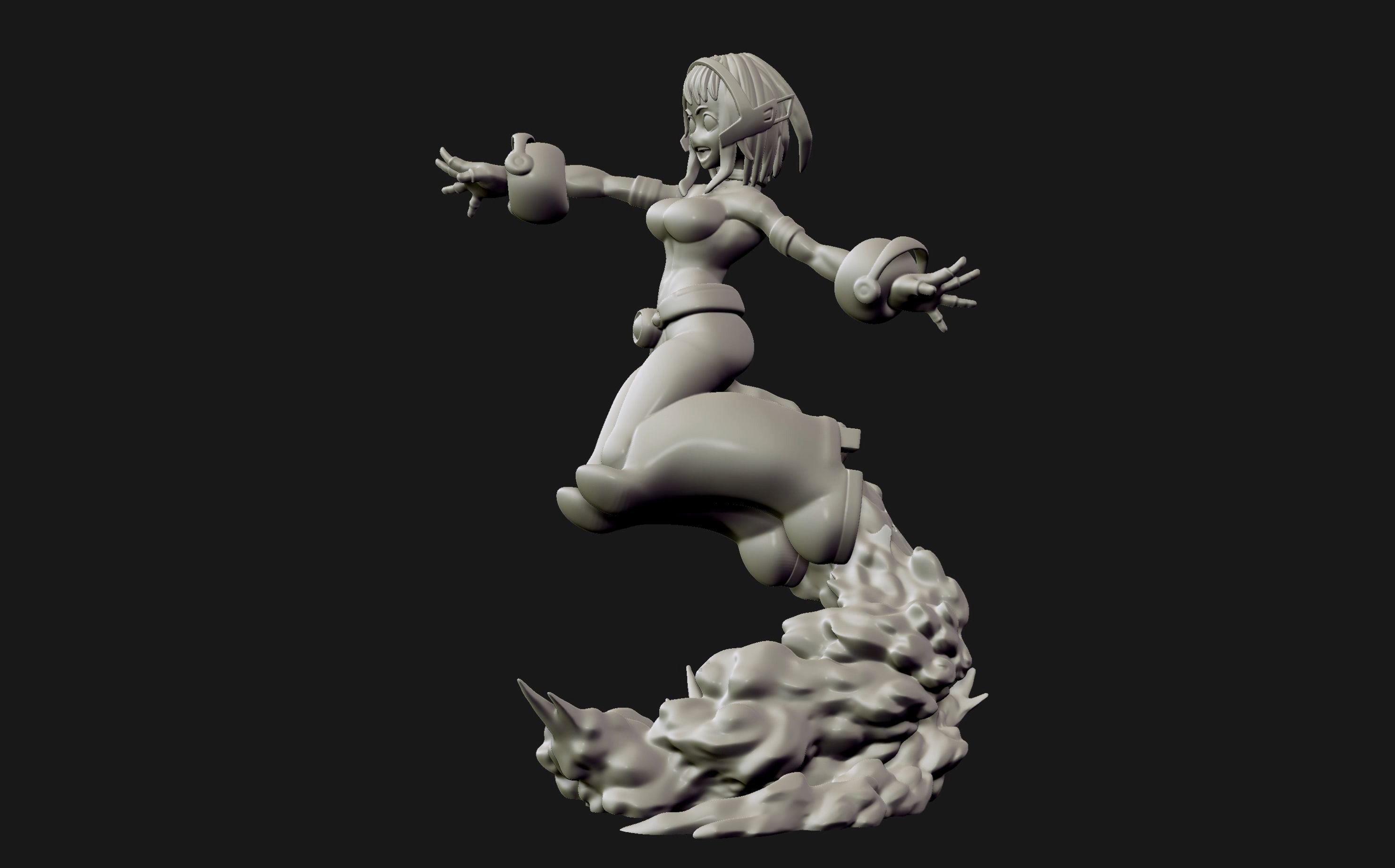 Ochako Uraraka - My hero Academia 3d print figurine 3D print model_10