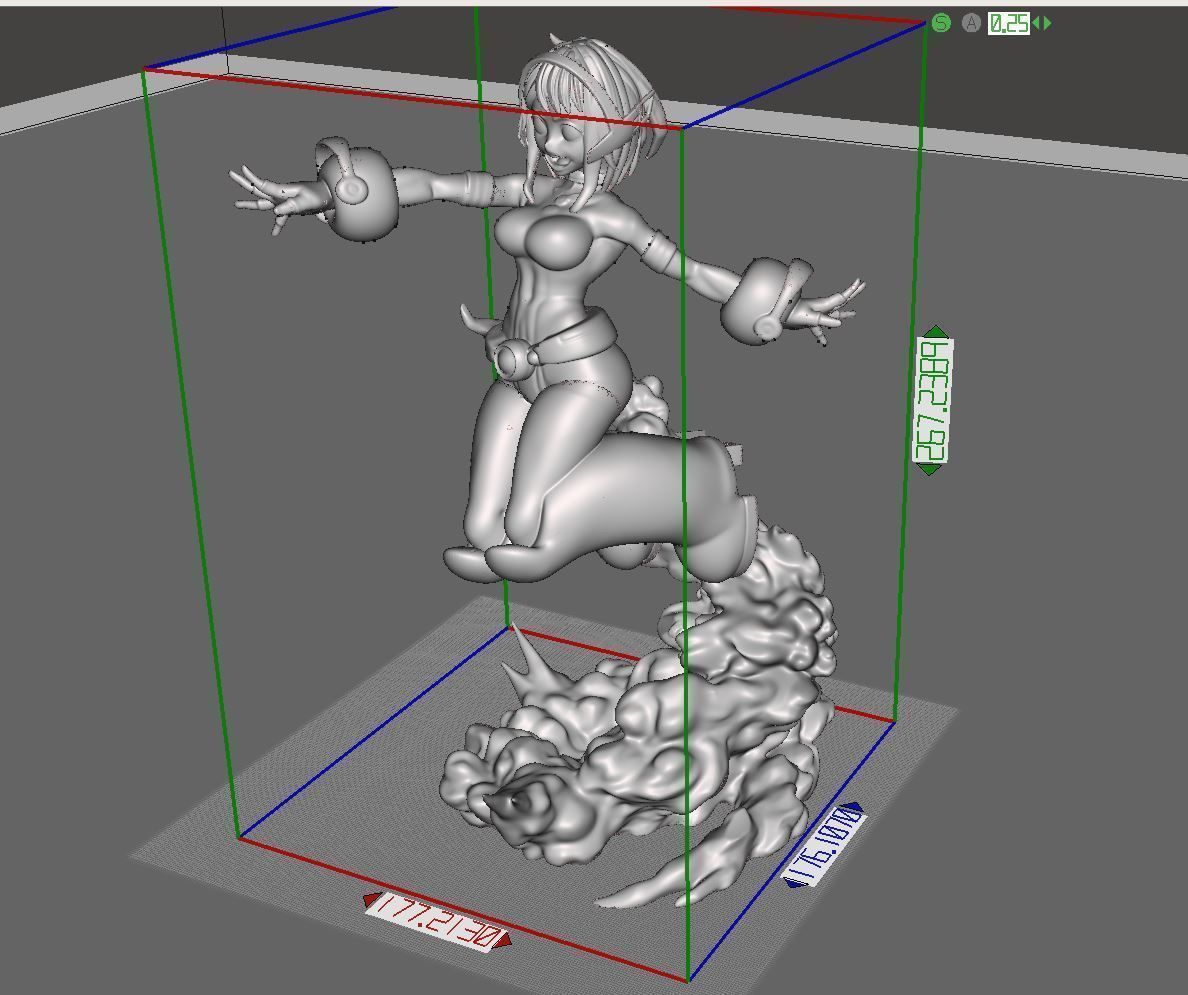 Ochako Uraraka - My hero Academia 3d print figurine 3D print model_6