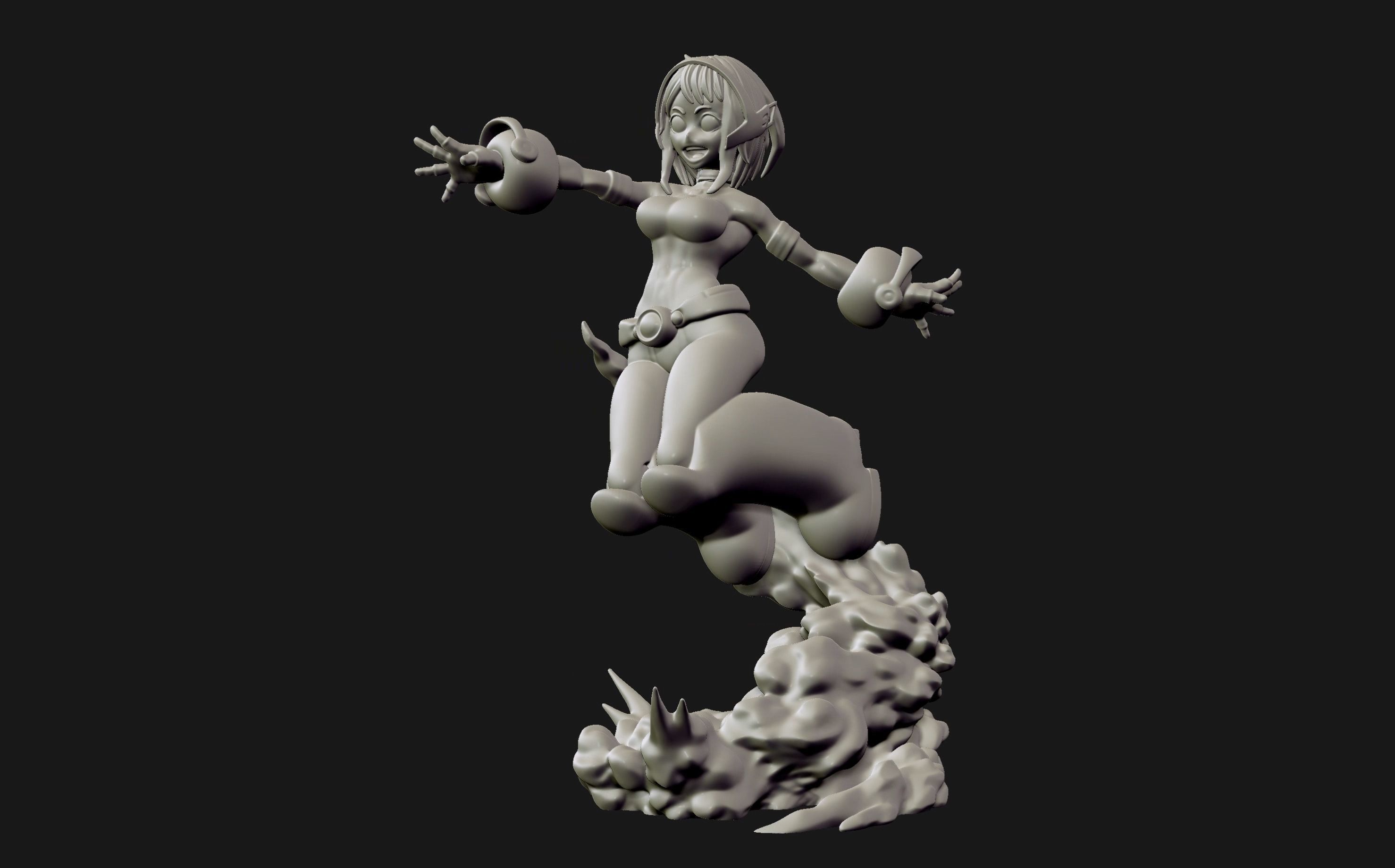 Ochako Uraraka - My hero Academia 3d print figurine 3D print model_8