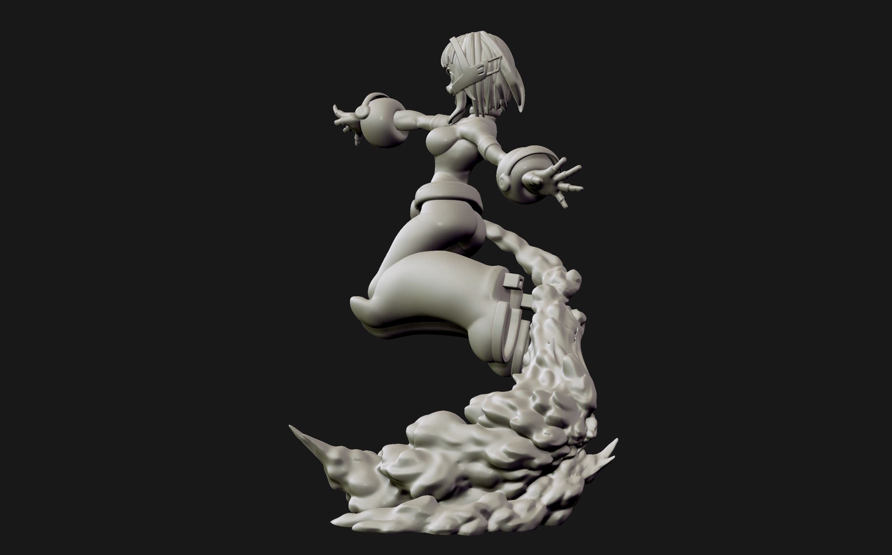 Ochako Uraraka - My hero Academia 3d print figurine 3D print model_16
