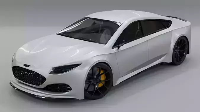 Generic 4 door V8 Sports Car 3D model
