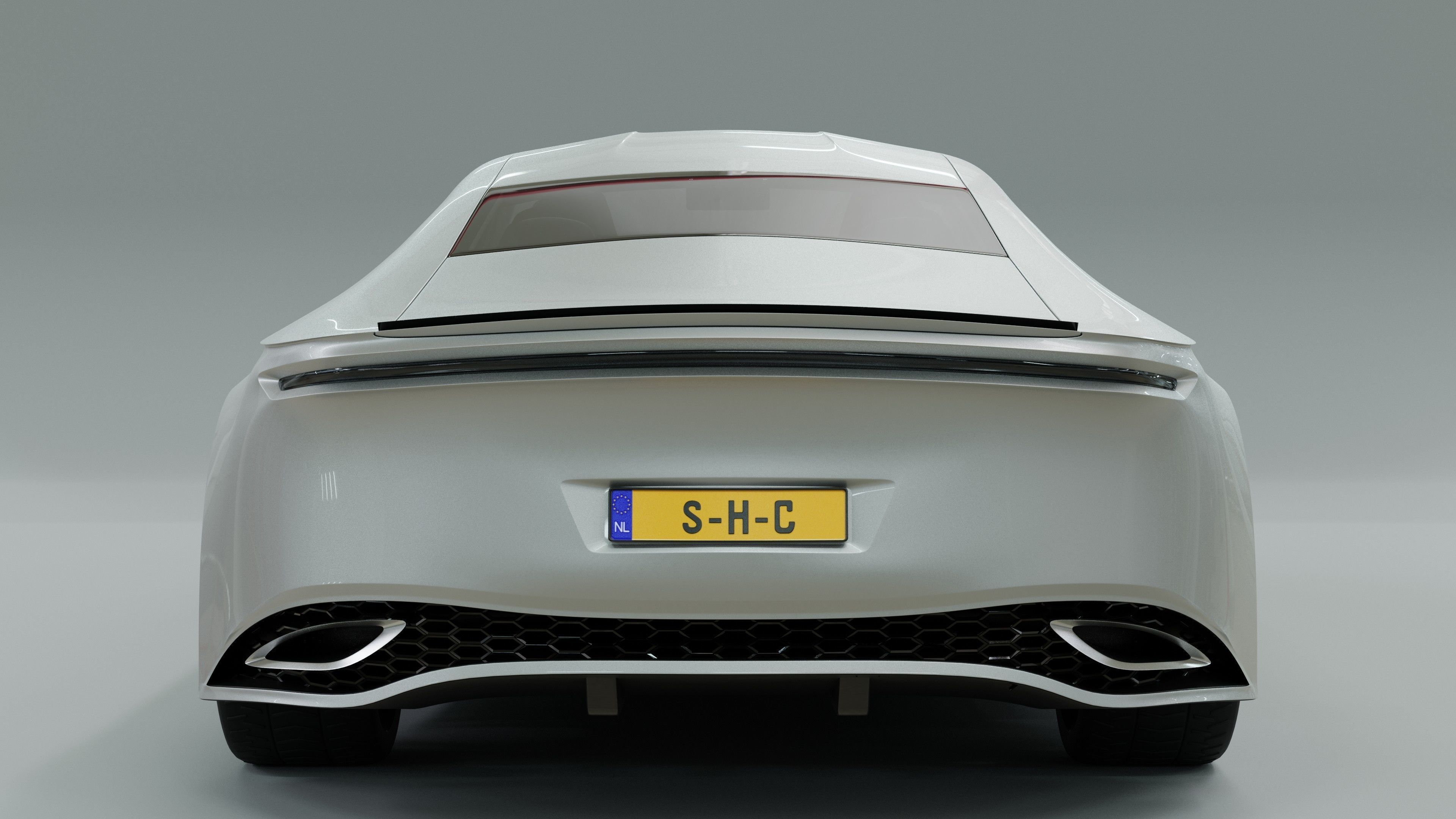 Generic 4 door V8 Sports Car 3D model_13