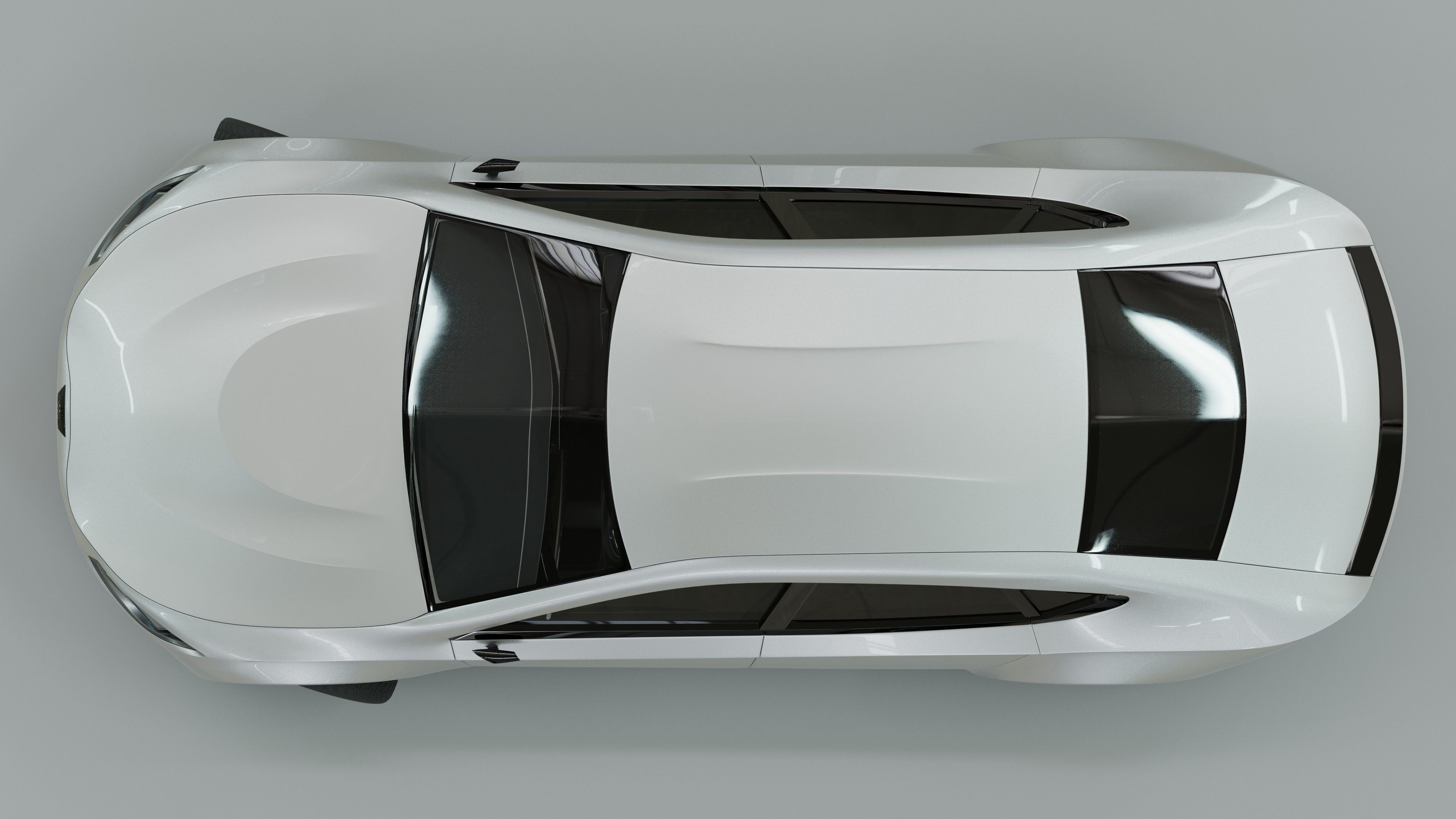 Generic 4 door V8 Sports Car 3D model_5