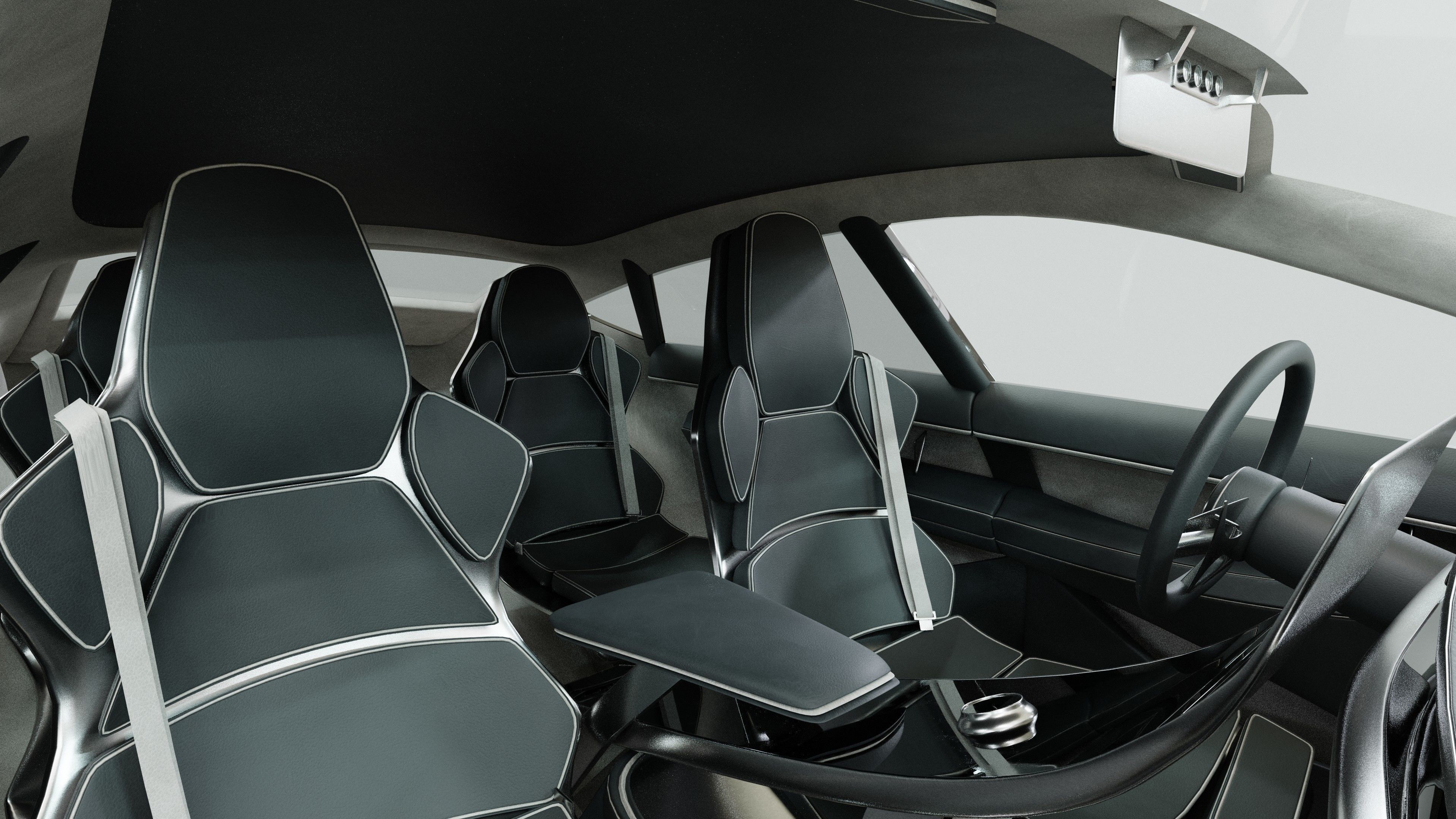 Generic 4 door V8 Sports Car 3D model_17