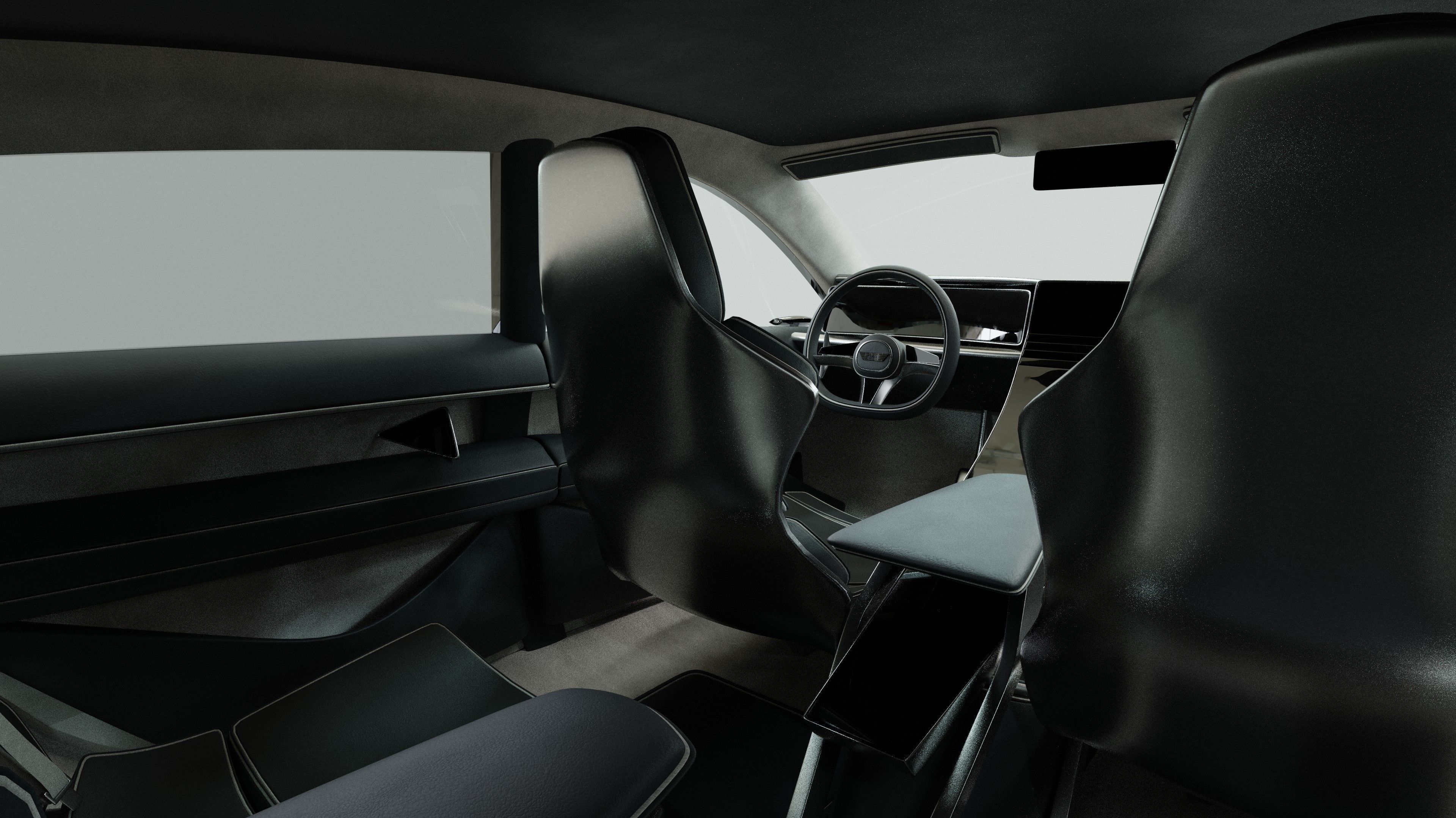 Generic 4 door V8 Sports Car 3D model_19