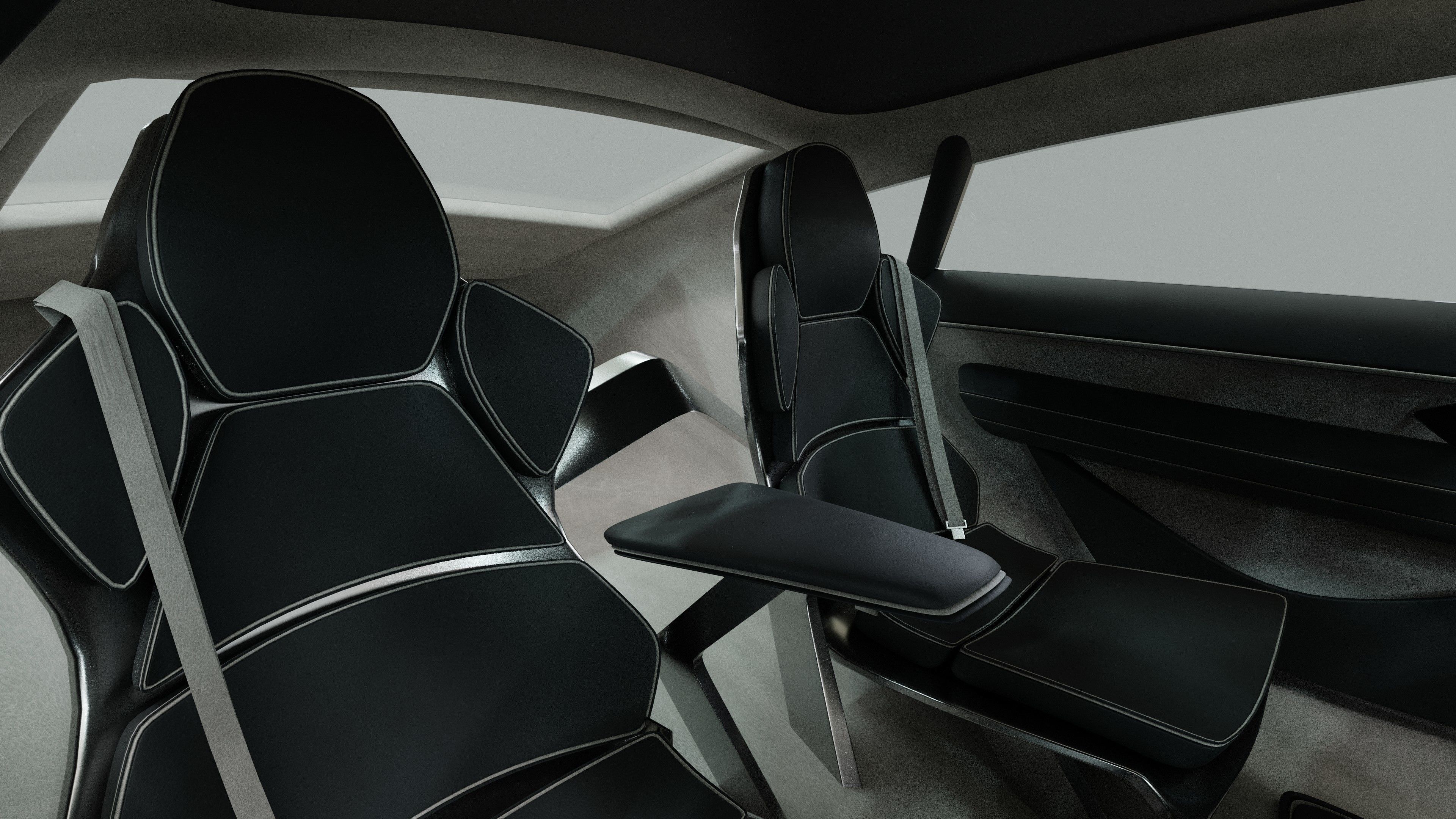 Generic 4 door V8 Sports Car 3D model_21