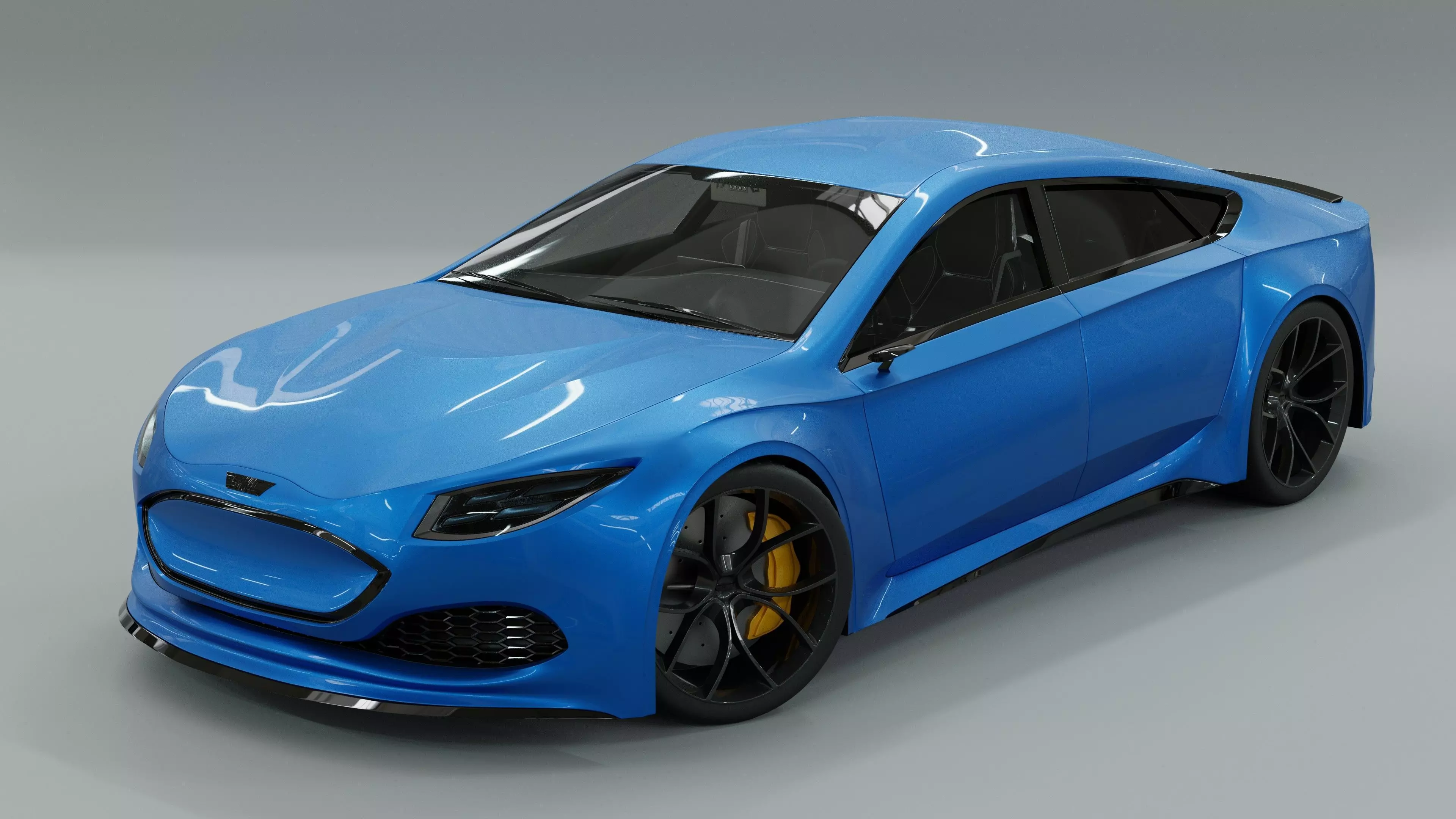 Generic 4 door electric Sports Car 3D model