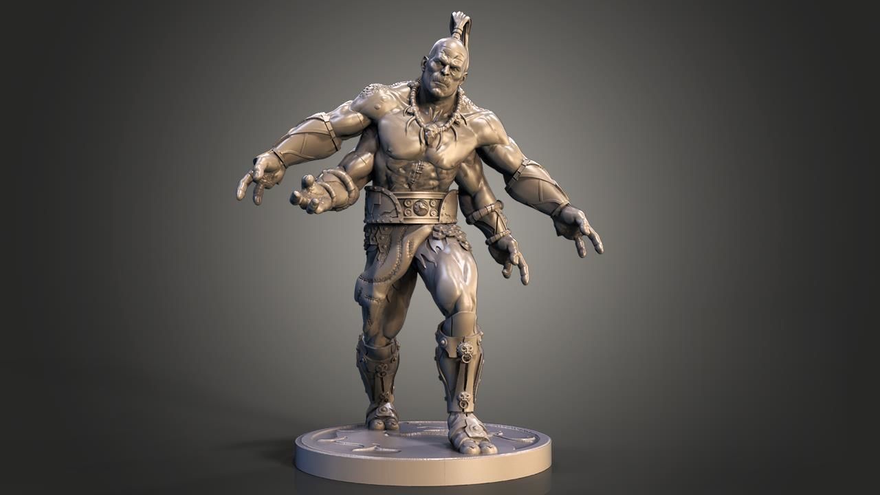 Goro is a character in the Mortal Kombat fighting 3D print model_3