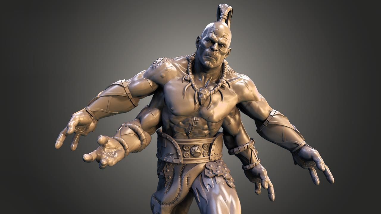 Goro is a character in the Mortal Kombat fighting 3D print model_1