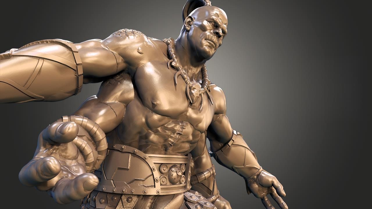 Goro is a character in the Mortal Kombat fighting 3D print model_11