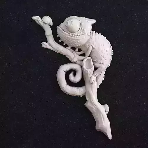 chameleon 4 chamelon figurine