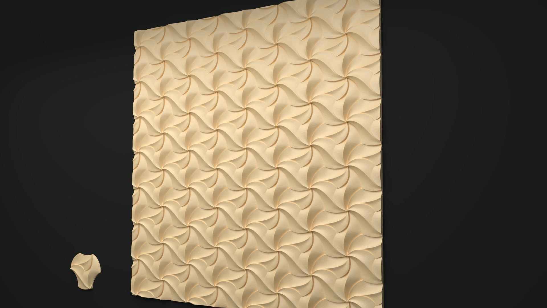 Wall Panel  3D model 01 3D model_1