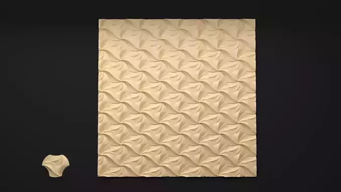 Wall Panel  3D model 01