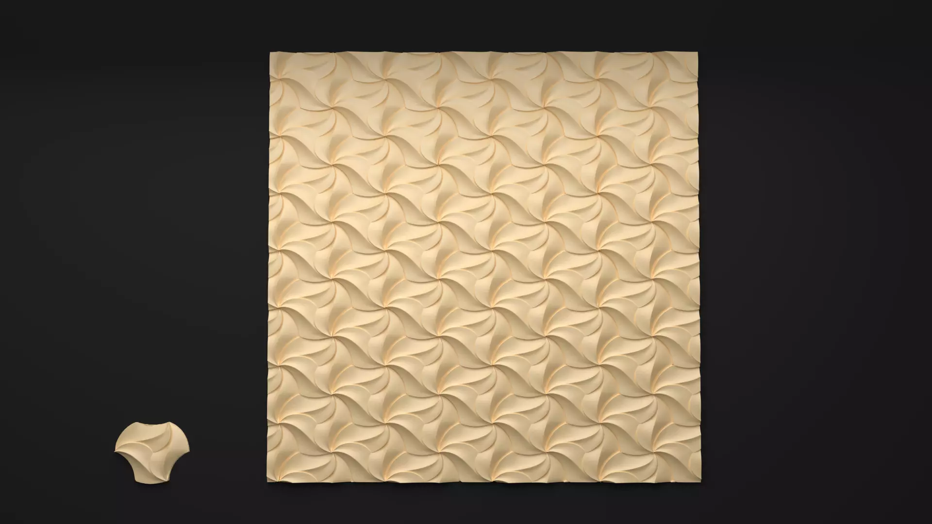 Wall Panel  3D model 01 3D model_0