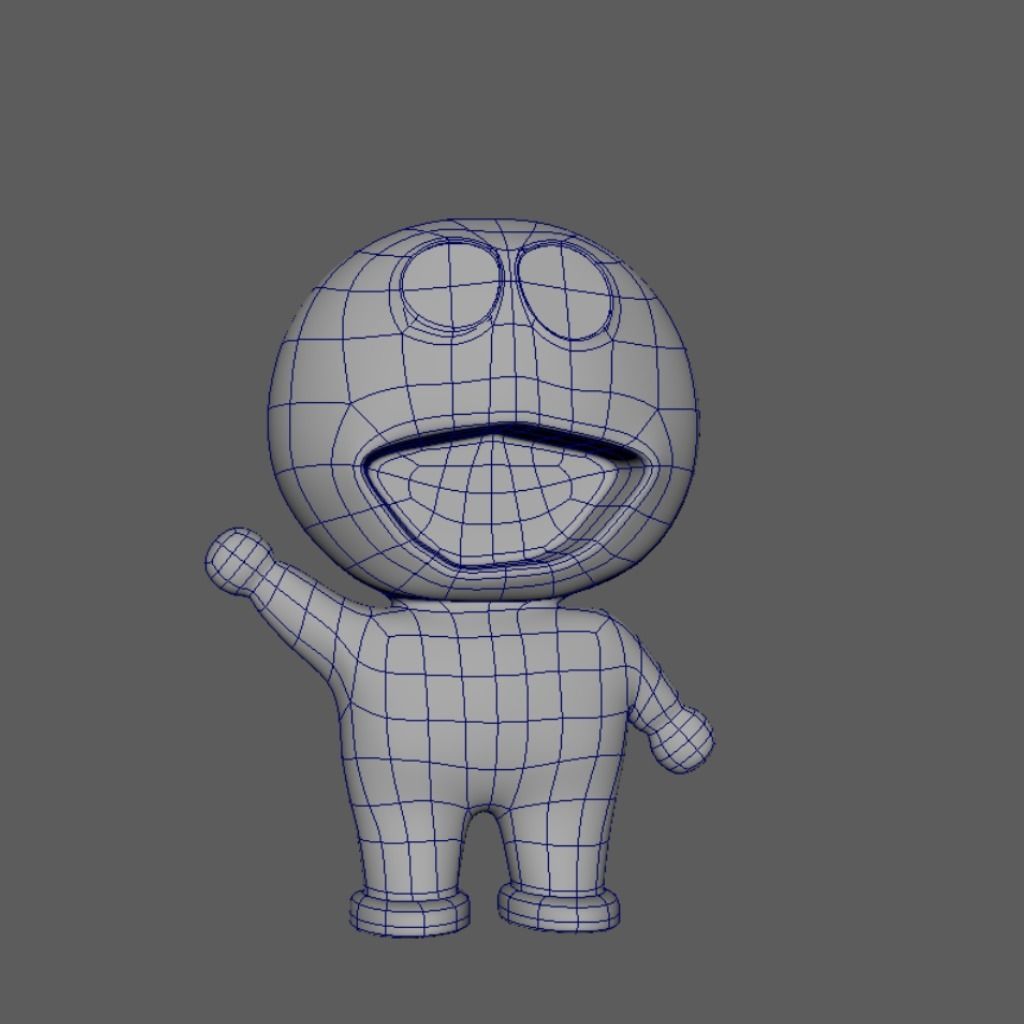 3D model of Doremon Low-poly 3D model_3