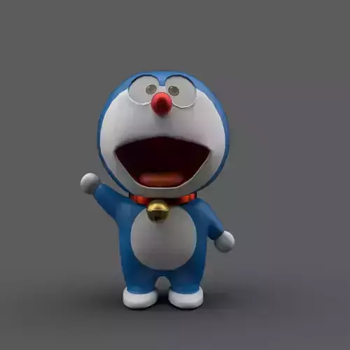 3D model of Doremon  Low-poly 3D model