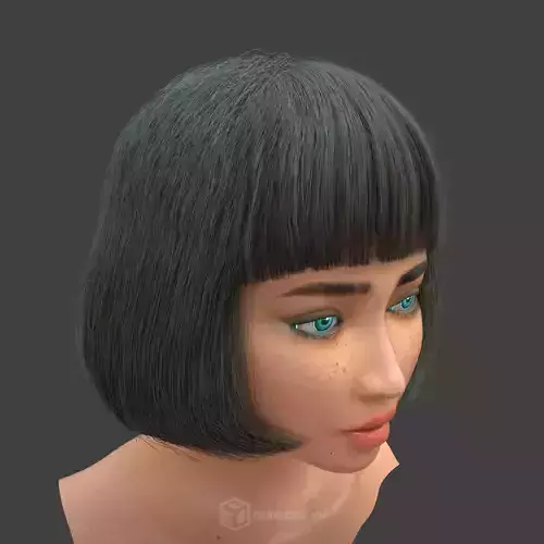 Girl Head - Highpoly