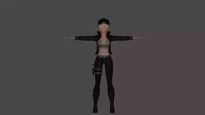 Personagem 3d woman clothing