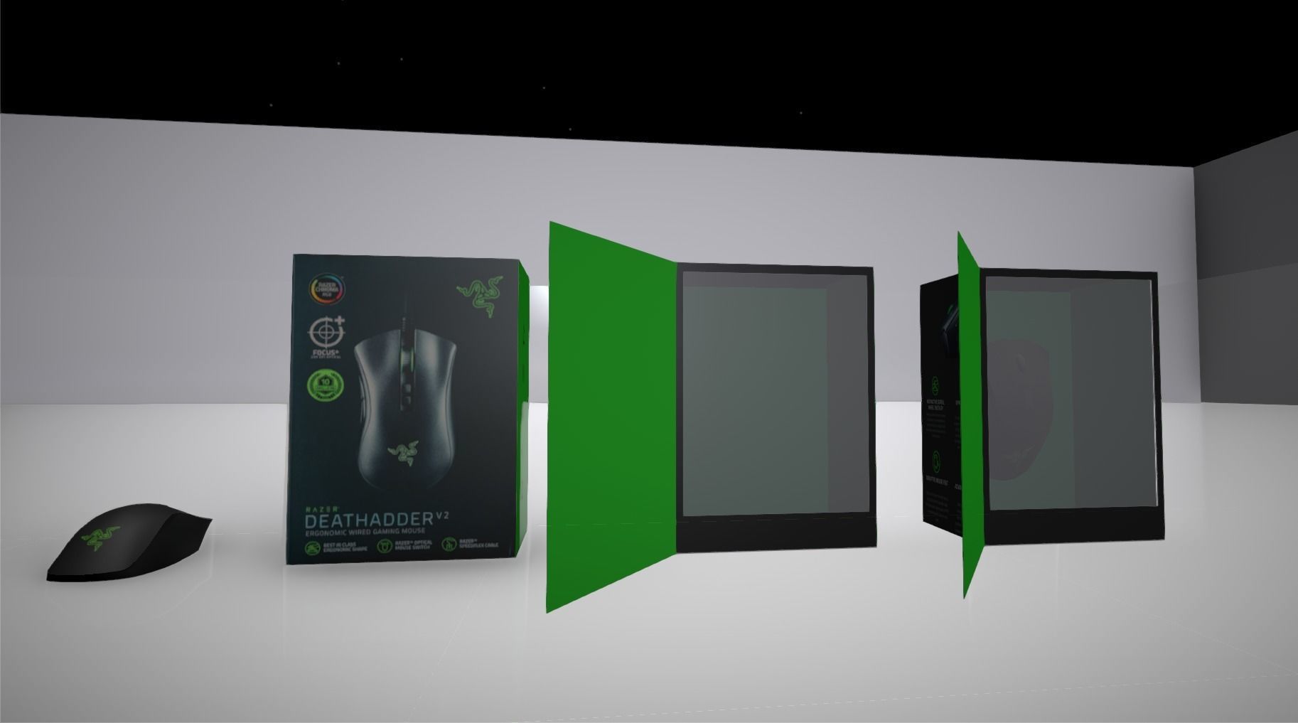 Razer DeathAdder V2 - Pack Low-poly 3D model_3