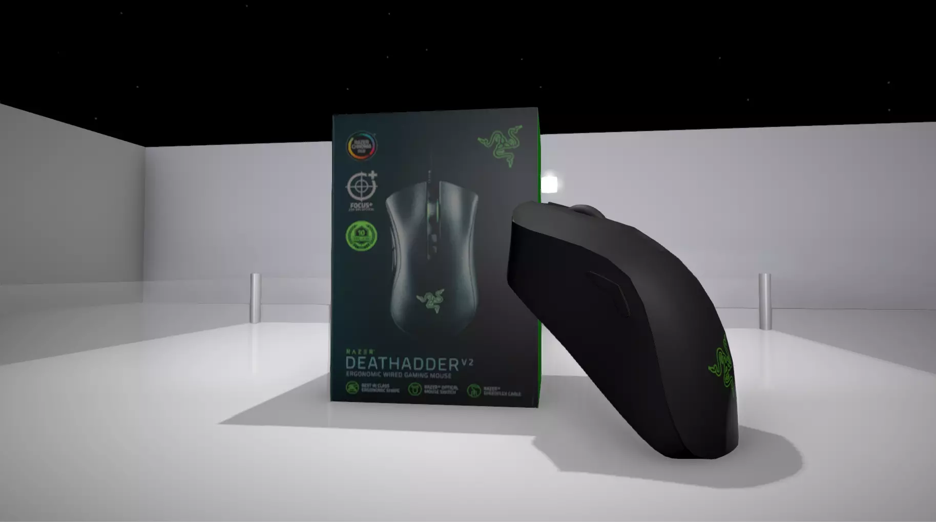 Razer DeathAdder V2 - Pack Low-poly 3D model_0