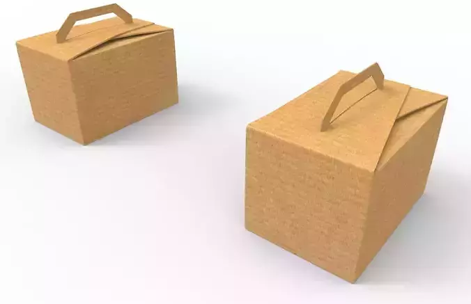 cardboard box Free 3D model