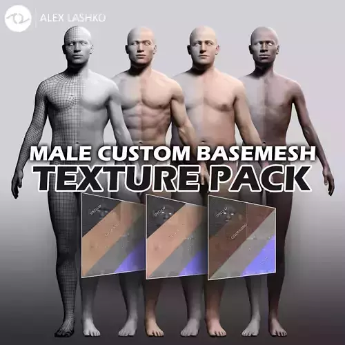 Texture Pack For Male Custom Basemesh 3D model