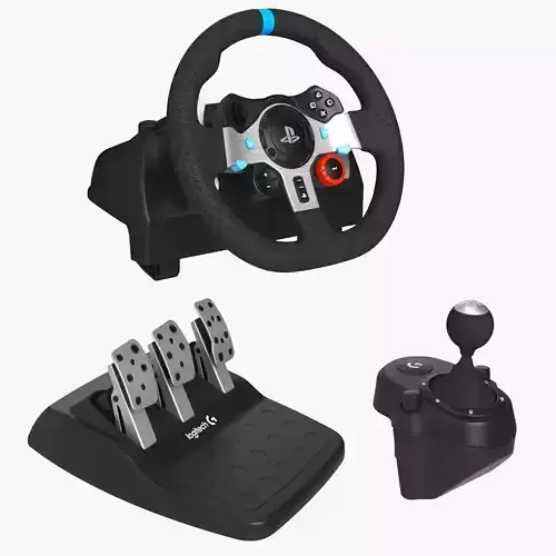 Logitech G29 Driving Force Racing Wheel Set 3D model