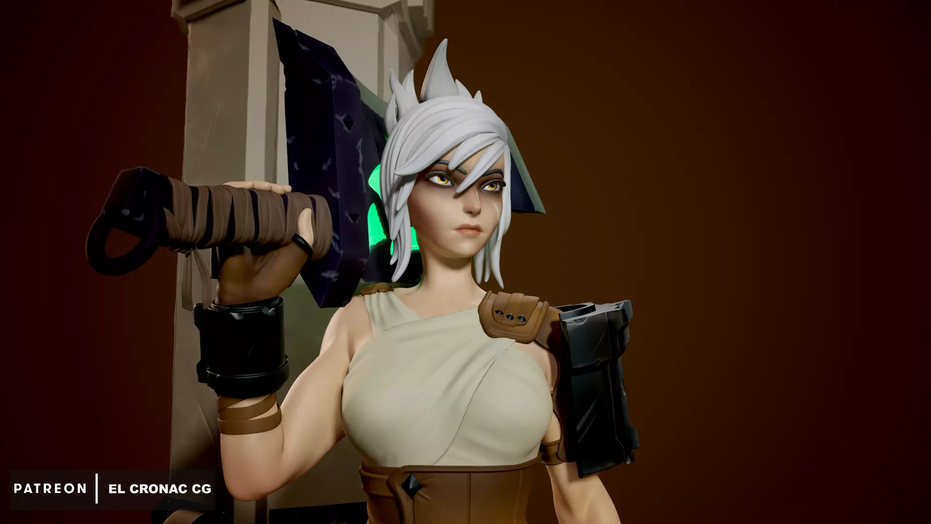 Riven - League of Legends 3D print model_0