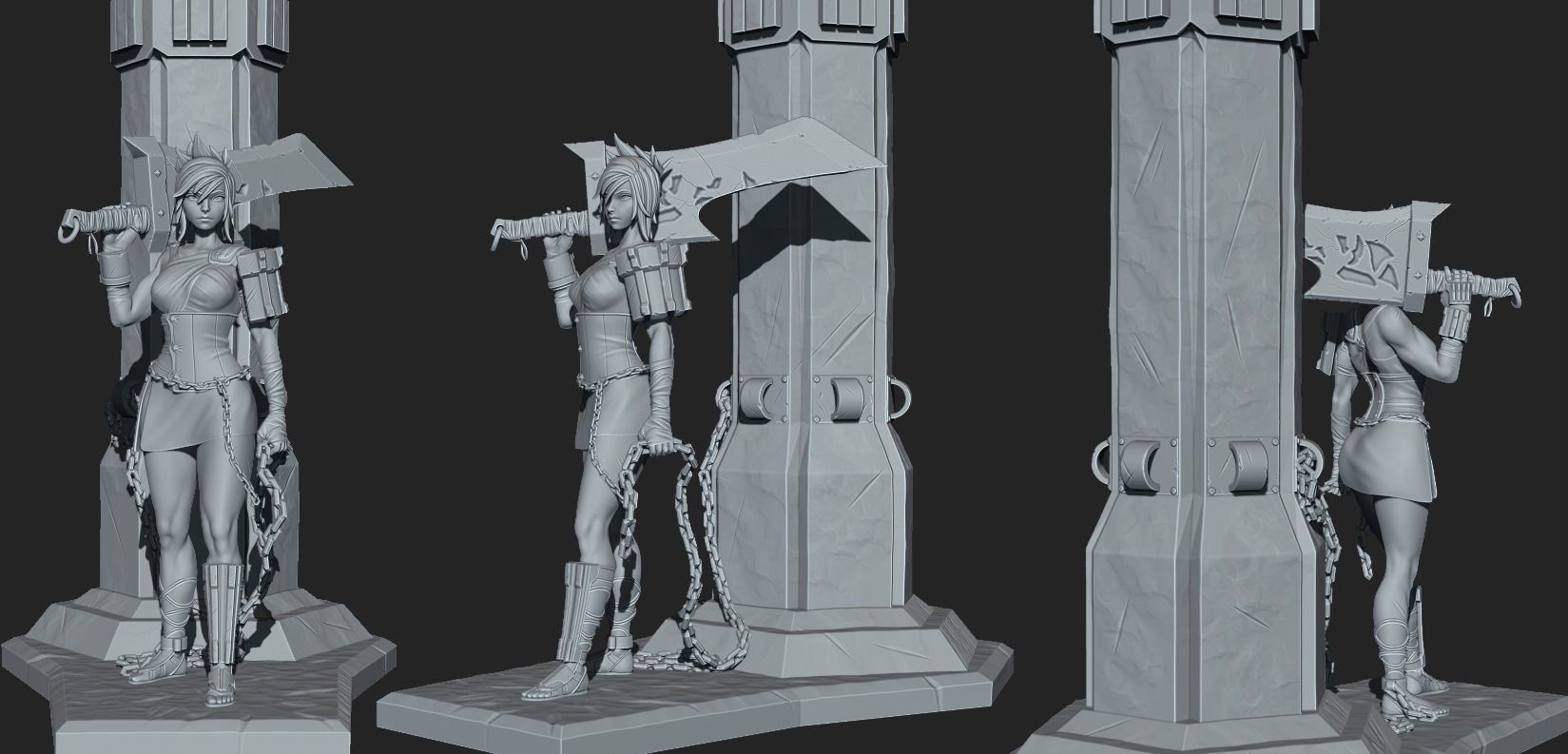Riven - League of Legends 3D print model_3