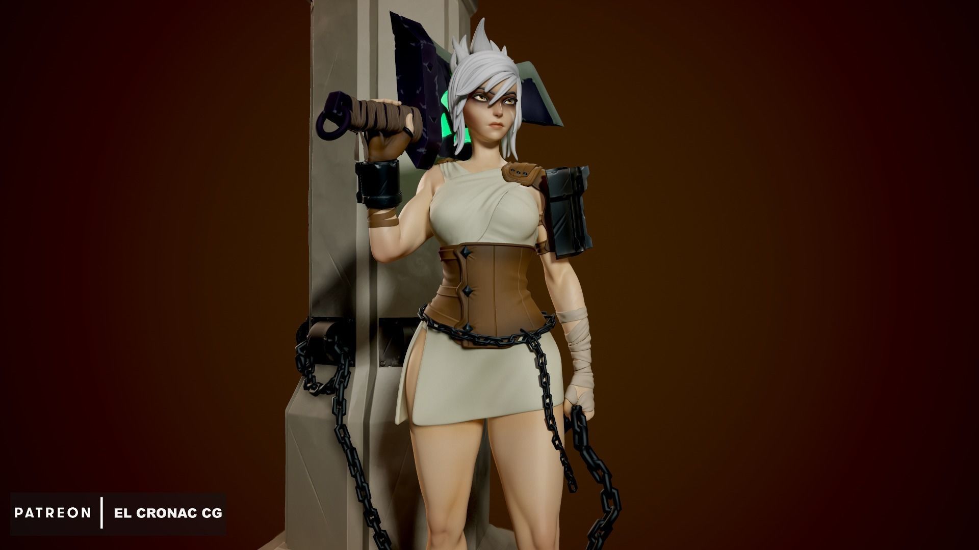 Riven - League of Legends 3D print model_1
