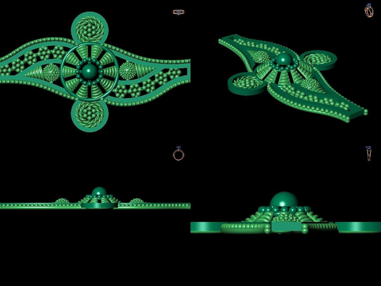 Simple Ring 3D Printing Model 5 3D print model_1