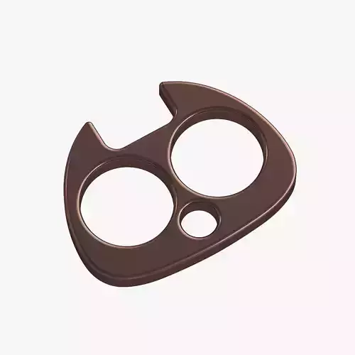 Brass knuckles surprised owl 3D print model