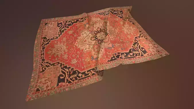 Antique Carpet -PBR Game Ready 3D model