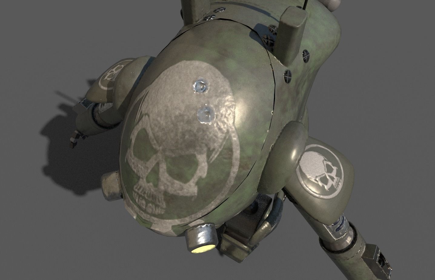 Machinen Krieger Fireball-sg Low-poly 3D model_3