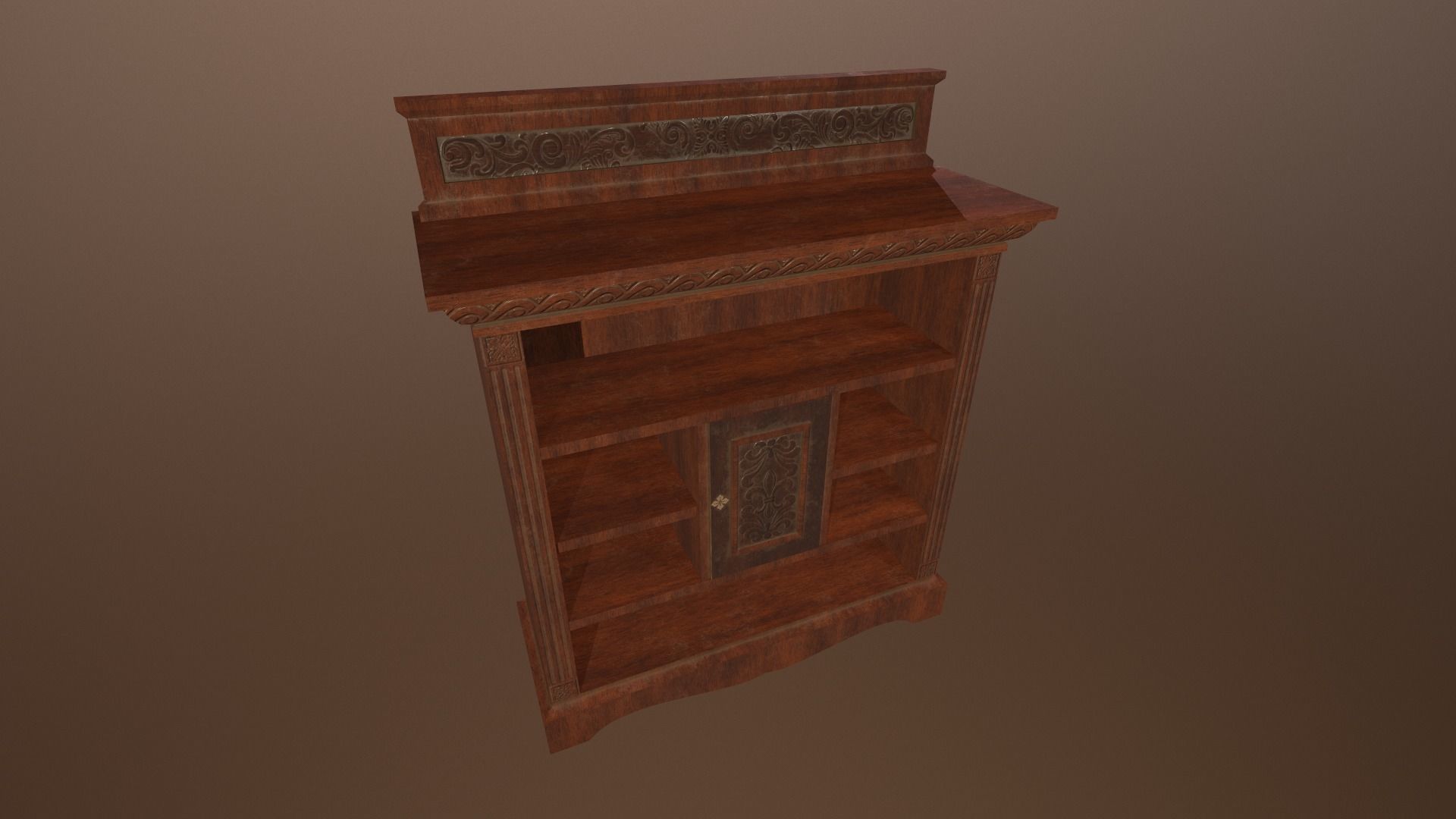 Antique Cupboard -PBR Game Ready 3D model Low-poly 3D model_3