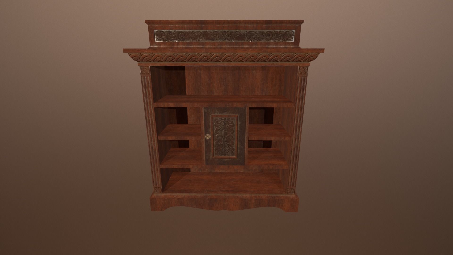 Antique Cupboard -PBR Game Ready 3D model Low-poly 3D model_2